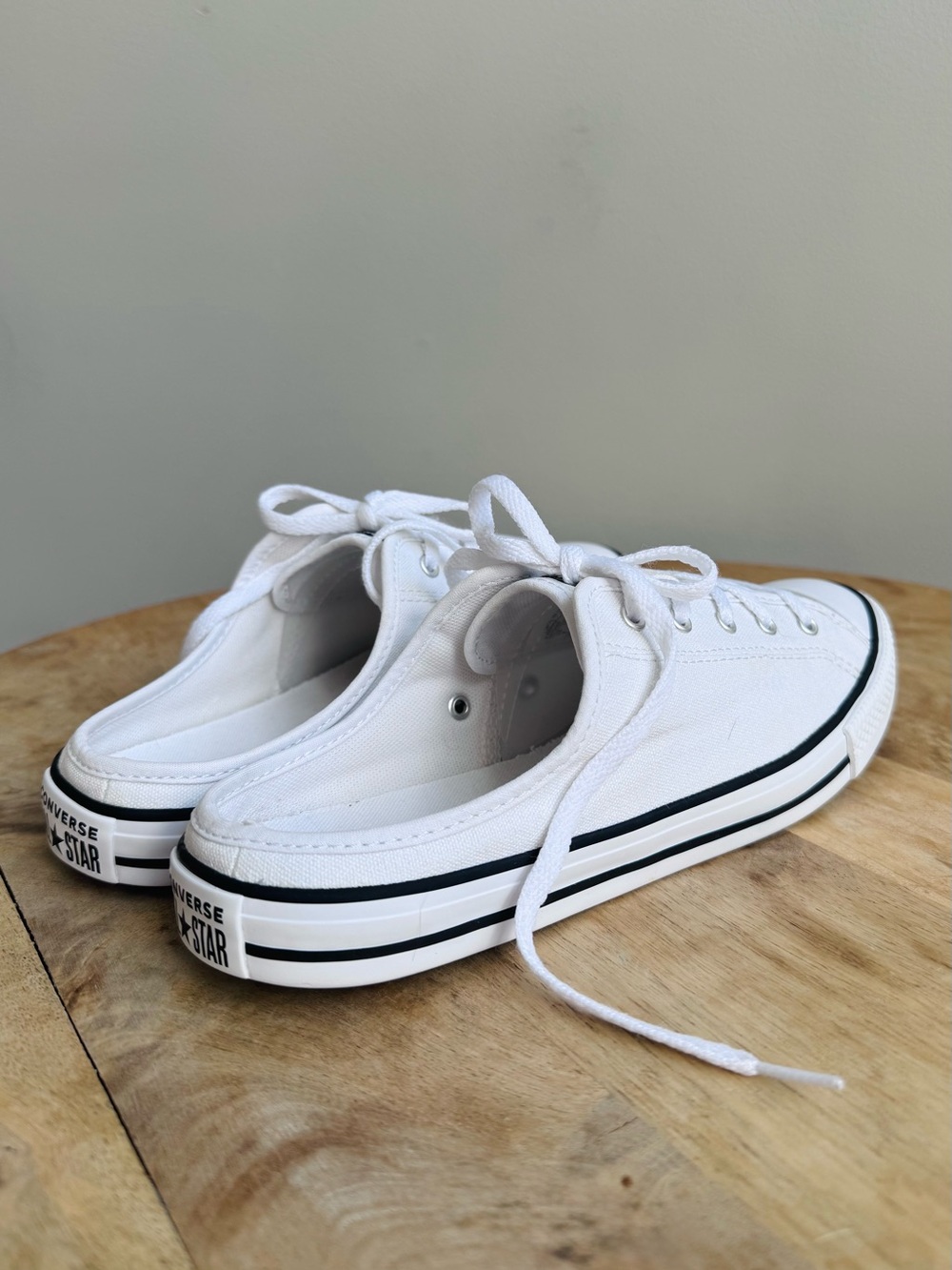 Converse Chuck Taylor All Star Dainty Mule White Canvas Slip On 567946F Womens 7